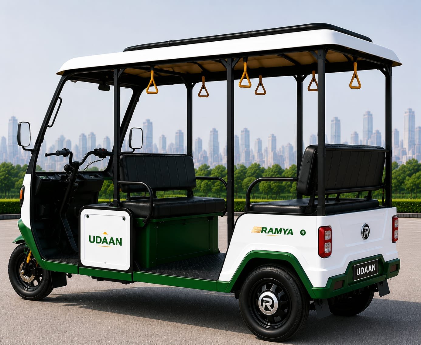 Ramya Sangini electric auto with face-to-face seating
